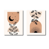 Mid Century Modern Abstract (2panel) | Wall Art